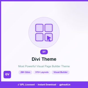 Divi Theme GPL – Visual Drag & Drop Page Builder | GPLVault