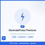 GeneratePress Premium GPL – Ultra-Fast WordPress Theme | GPLVault