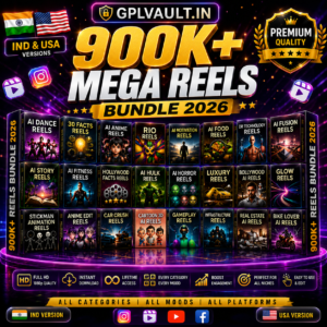 900K+ Mega Reels Bundle 2026 - Viral Instagram & YouTube Shorts Content | GPLVault