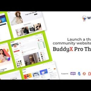 BuddyX Pro GPL 2026 - Community & Social Network WordPress Theme | GPLVault