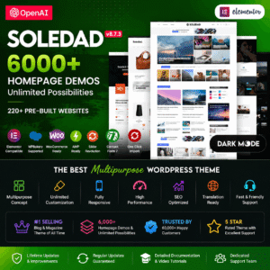 Soledad – Multipurpose, Newspaper, Blog & WooCommerce WordPress Theme